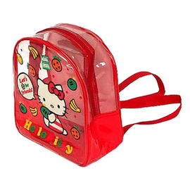 사랑스러운 헬로 키티 작은 명확한 PVC 책가방, 소녀를 위한 어깨에 매는 가방