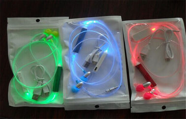 OPP 부대에 의해 포장되는 플라스틱 LED 깜박거리기 철사 이어폰 전기 제품