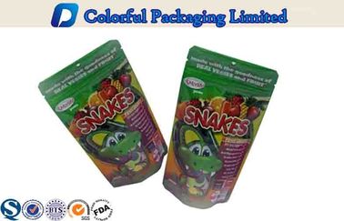 100g Zipper top Resealable Stand up Pouches for Snack / cookies