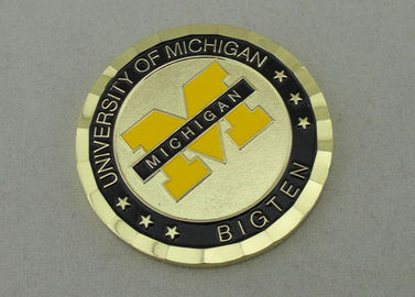 미시간 대학 2.0 금관 악기 물자와 PVC 주머니 부대를 가진 인치에 의하여 개인화되는 동전