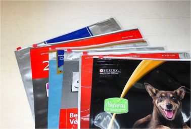 Eco 친절한 플라스틱 지퍼 슬라이더는 건조한 애완 동물 먹이 포장을 자루에 넣습니다