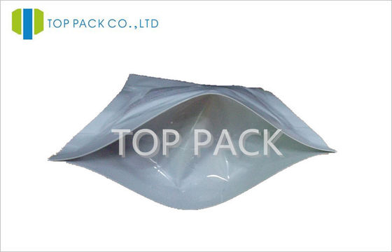 백색 알루미늄 호일은 지퍼를 가진 차를 위해 Resealable 주머니를 위로 서 있습니다