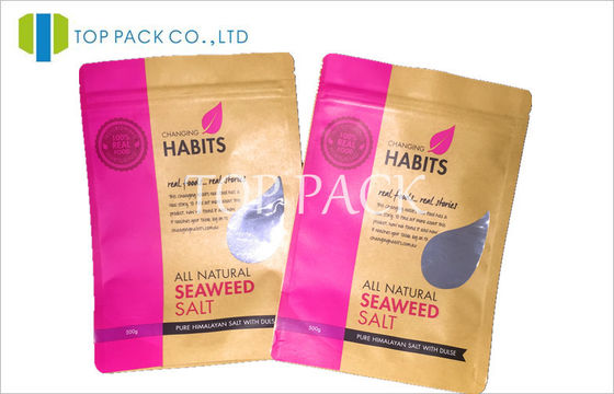 특별한 창 크래프트 종이는 포장 500g 해초 소금 부대를 양념을 칩니다