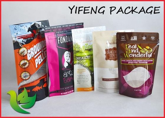 과일 분말은 위로 서 있습니다 지플락 주머니 1000g 백색 빛나는 알루미늄 호일을 인쇄했습니다