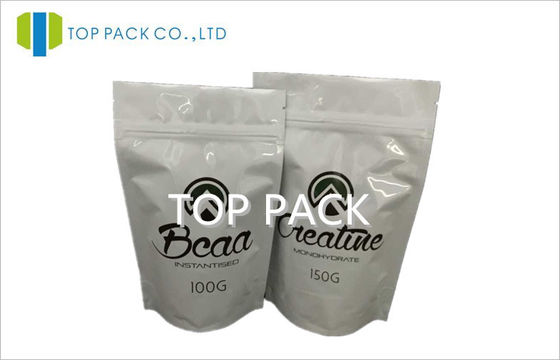 단백질 분말 알루미늄/PE 유기 포장은, 지퍼 100g/150g를 가진 주머니를 위로 서 있습니다