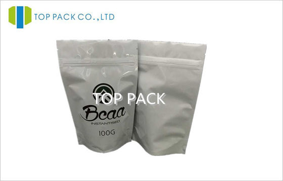 단백질 분말 알루미늄/PE 유기 포장은, 지퍼 100g/150g를 가진 주머니를 위로 서 있습니다