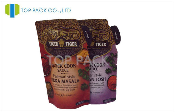 Rogan Josh 소스를 위한 주문을 받아서 만들어진 인쇄를 포장하는 12C 애완 동물/PE 플라스틱 주머니