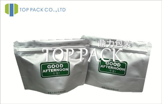 알루미늄 호일은 Ziplock 80micron - 200micron를 가진 음식 주머니를 위로 서 있습니다
