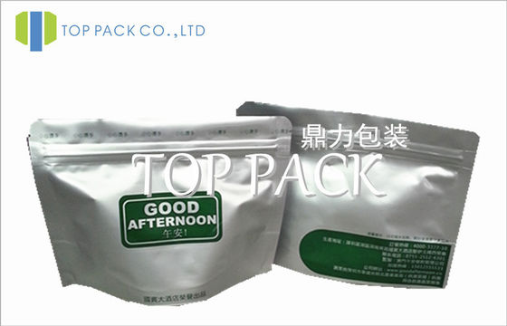 알루미늄 호일은 Ziplock 80micron - 200micron를 가진 음식 주머니를 위로 서 있습니다