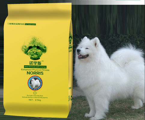 사진 요판 인쇄 개밥 애완 동물 먹이 서 있는 옆 거싯 부대, 양 2.5 Kg