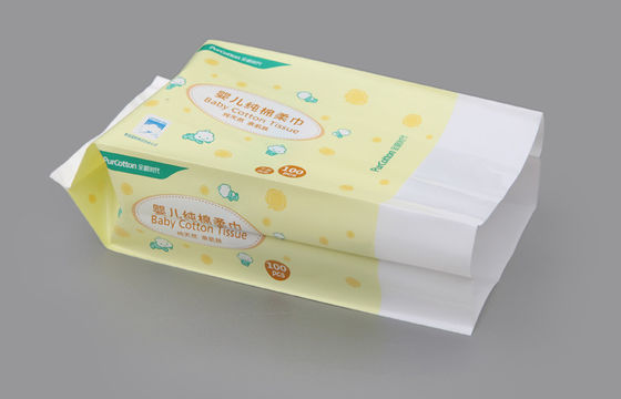 아기 젖은 조직을 위한 박판으로 만들어진 접착성 스티커 측 삼각천 부대
