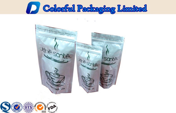 250g/500g/1kg 지플락 알루미늄 호일은 차 포장을 위한 주머니를 위로 서 있습니다