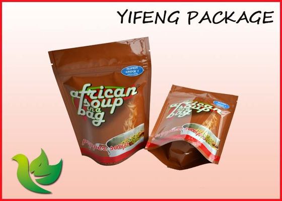 박판으로 만들어진 Resealable 플라스틱은 지퍼로 포장하는 주머니를 위로 서 있습니다