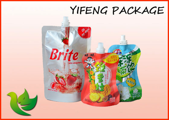밑바닥 삼각천 주스 주머니 부대, 액체 과일 주스 수프 Packaing