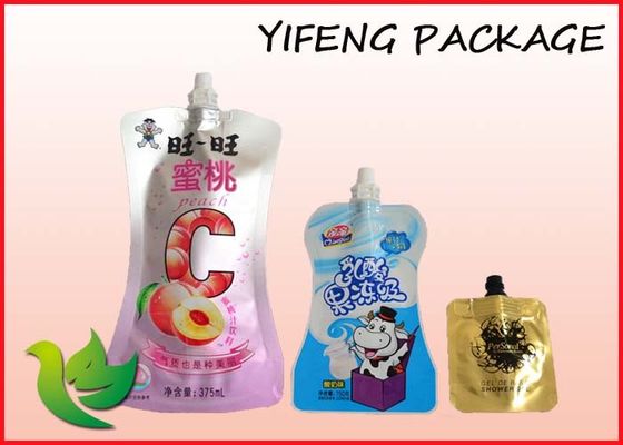 주문을 받아서 만들어진 디자인은 액체 음식 Packaing를 위한 주둥이 주머니를 위로 서 있습니다