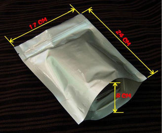 알루미늄 호일 Zip 자물쇠 부대/Resealable 포일은 주머니를 위로 서 있습니다