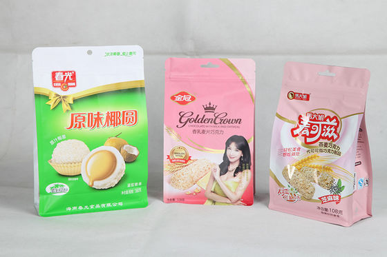 사탕, 편평한 바닥 비닐 봉투 OEM를 위해 주문 가동 가능한 포장