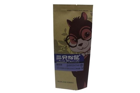 지퍼, 옆 삼각천을 가진 가동 가능한 개밥 포장 쿼드 물개 주머니